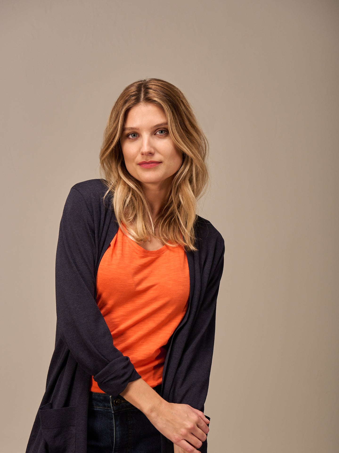 V-neck cardigan