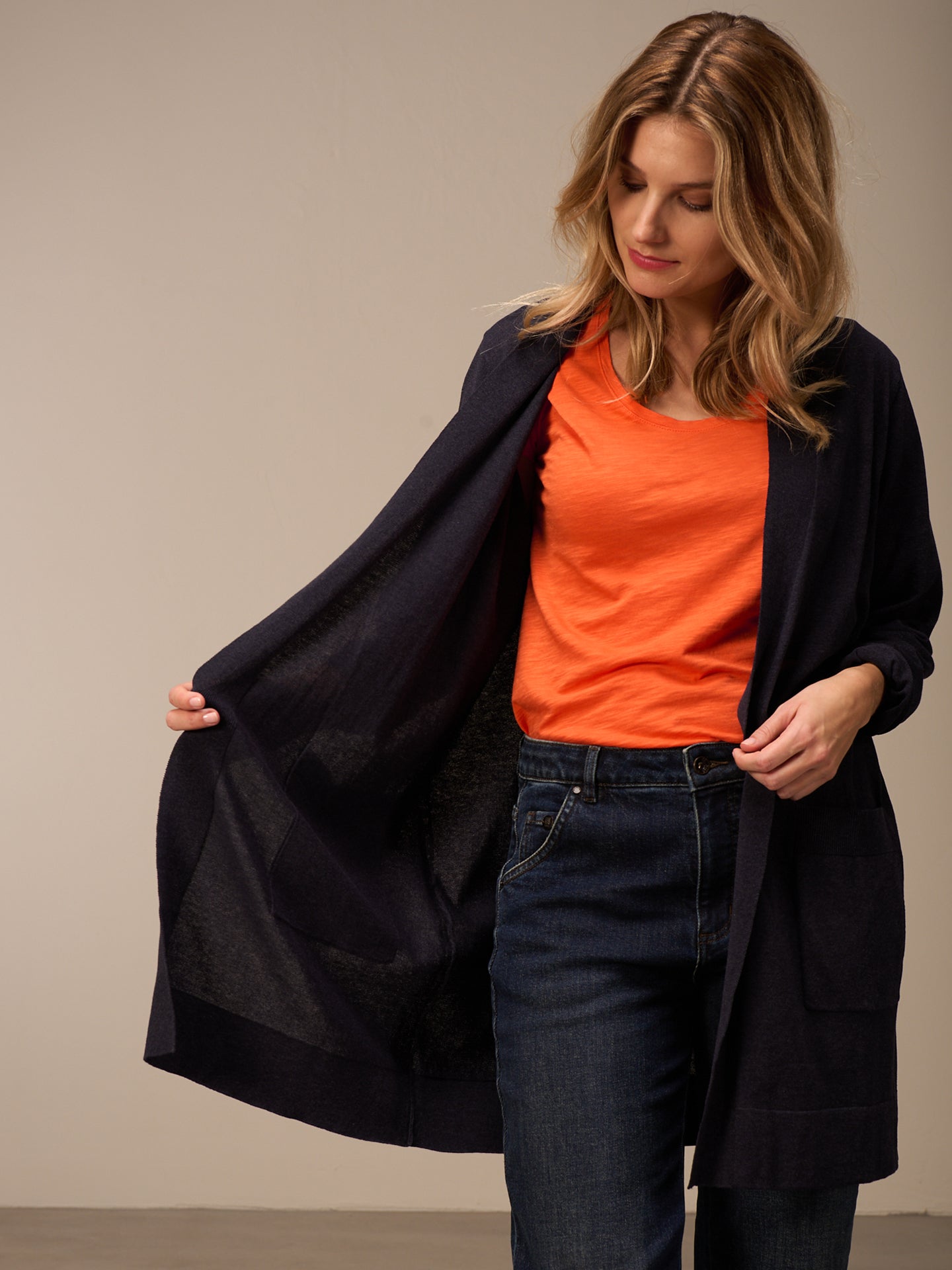 V-neck cardigan
