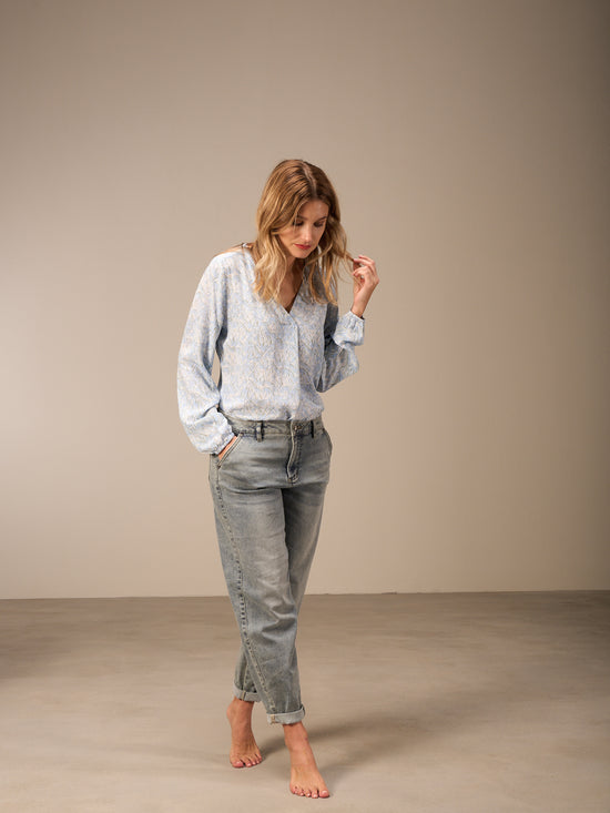 blouse à manches 3/4