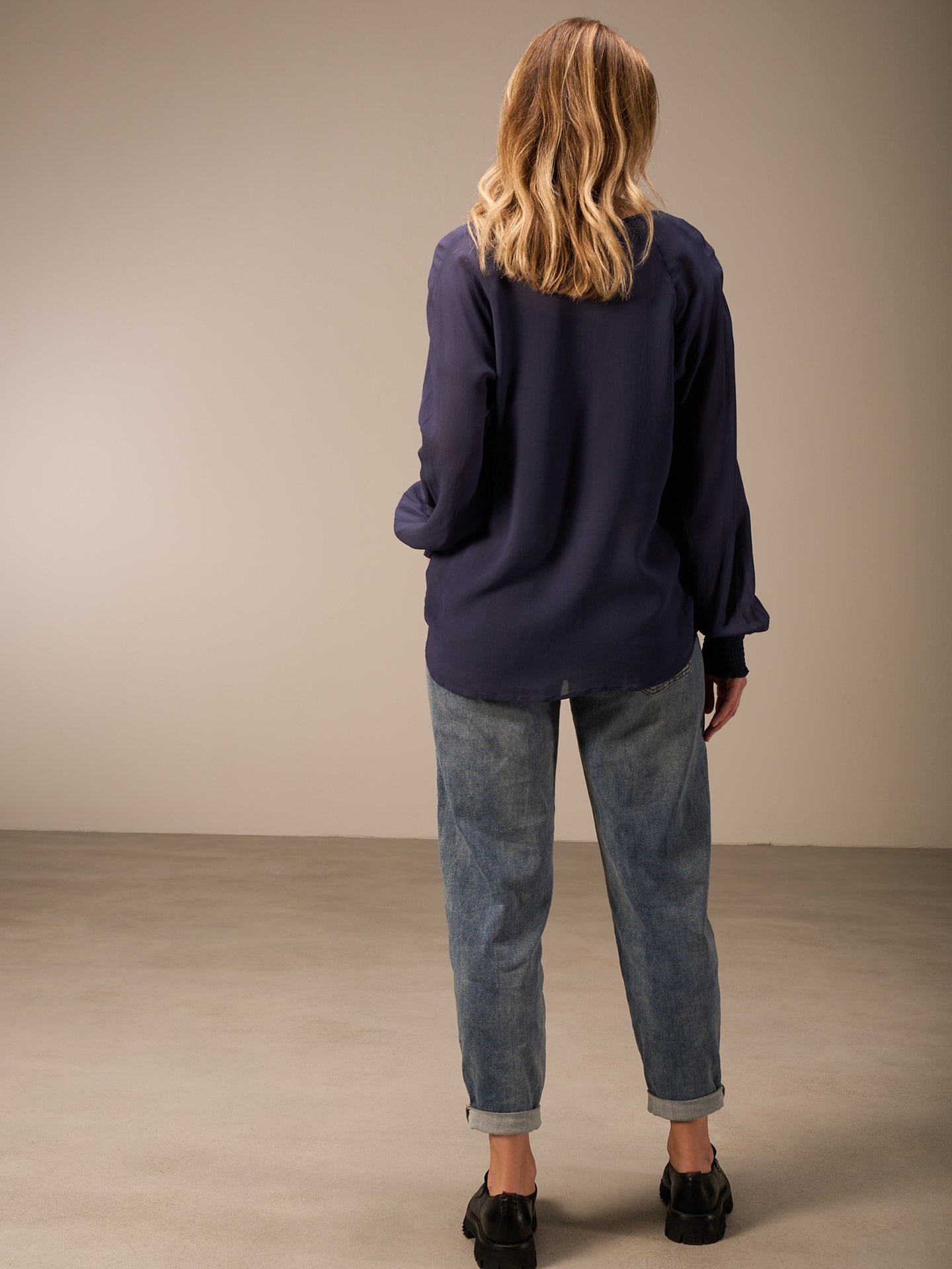 Bluse einfarbig