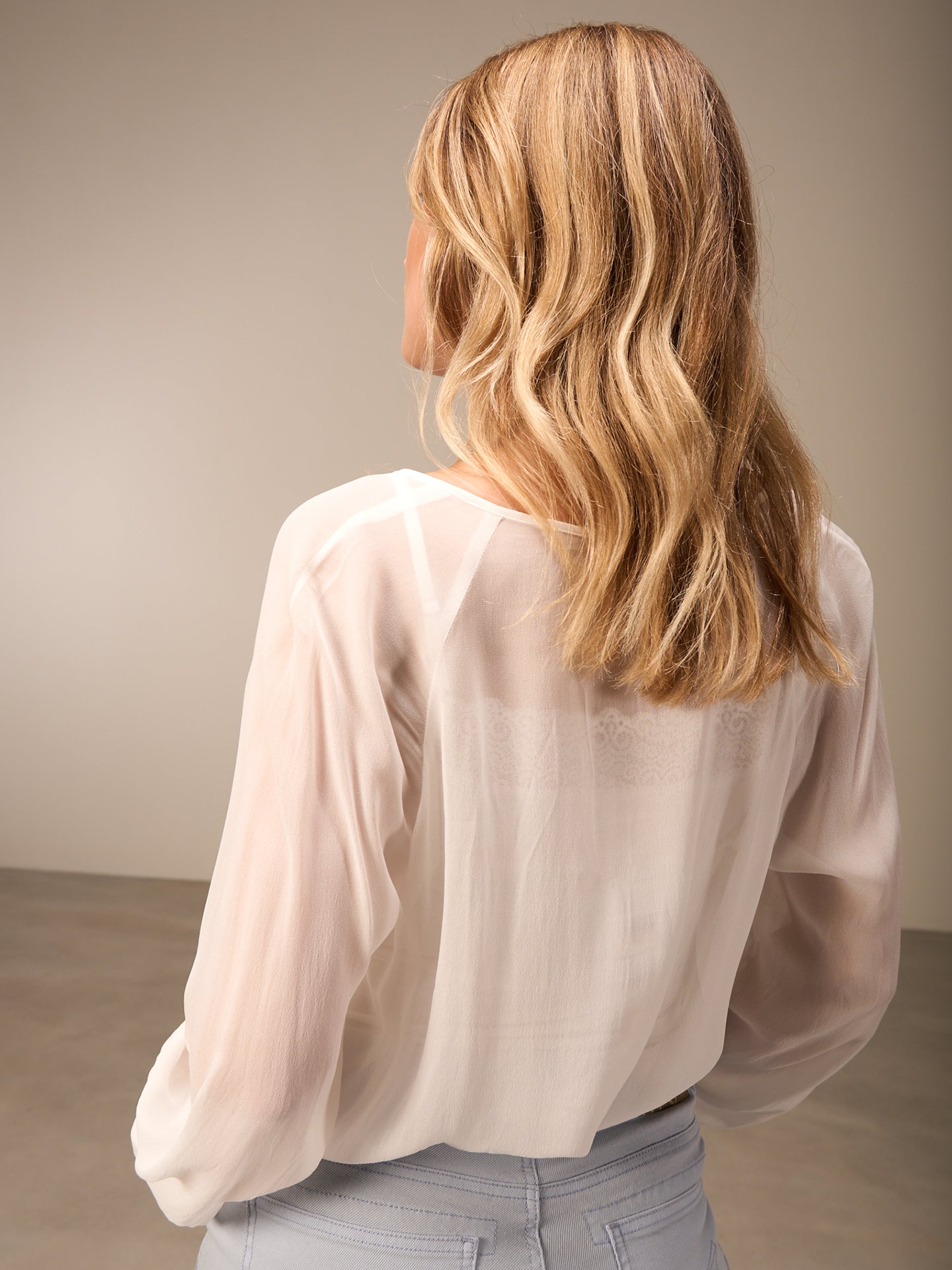 Bluse einfarbig