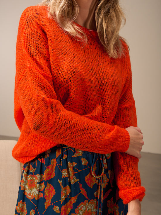 Strickpullover mit Wolle