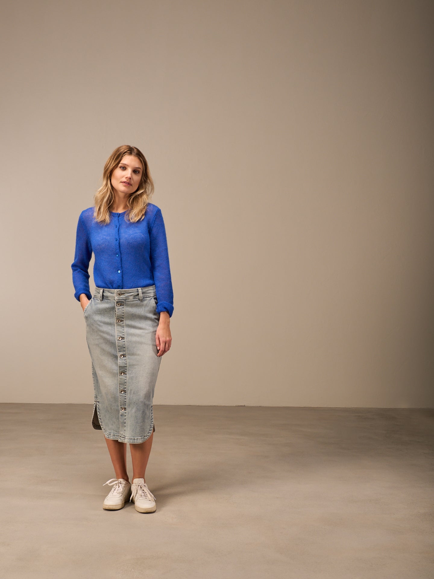 Giacca in maglia con chiusura con bottoni