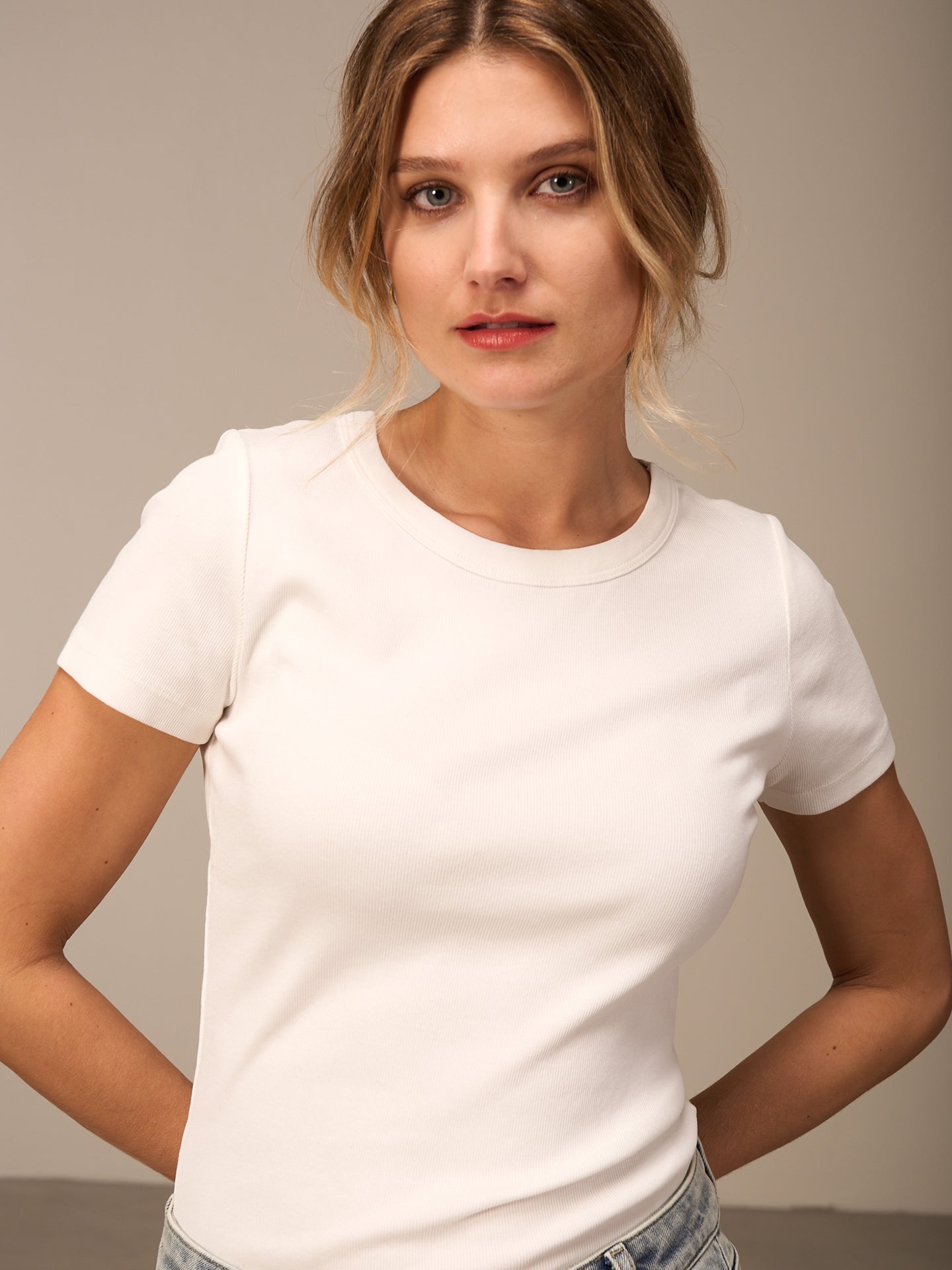 T-shirt côtelé