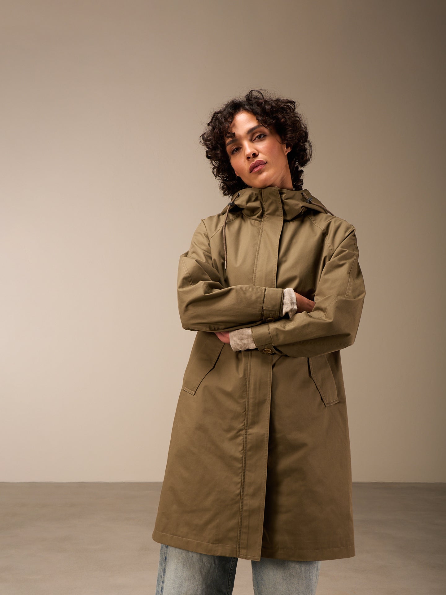 Water-repellent coat