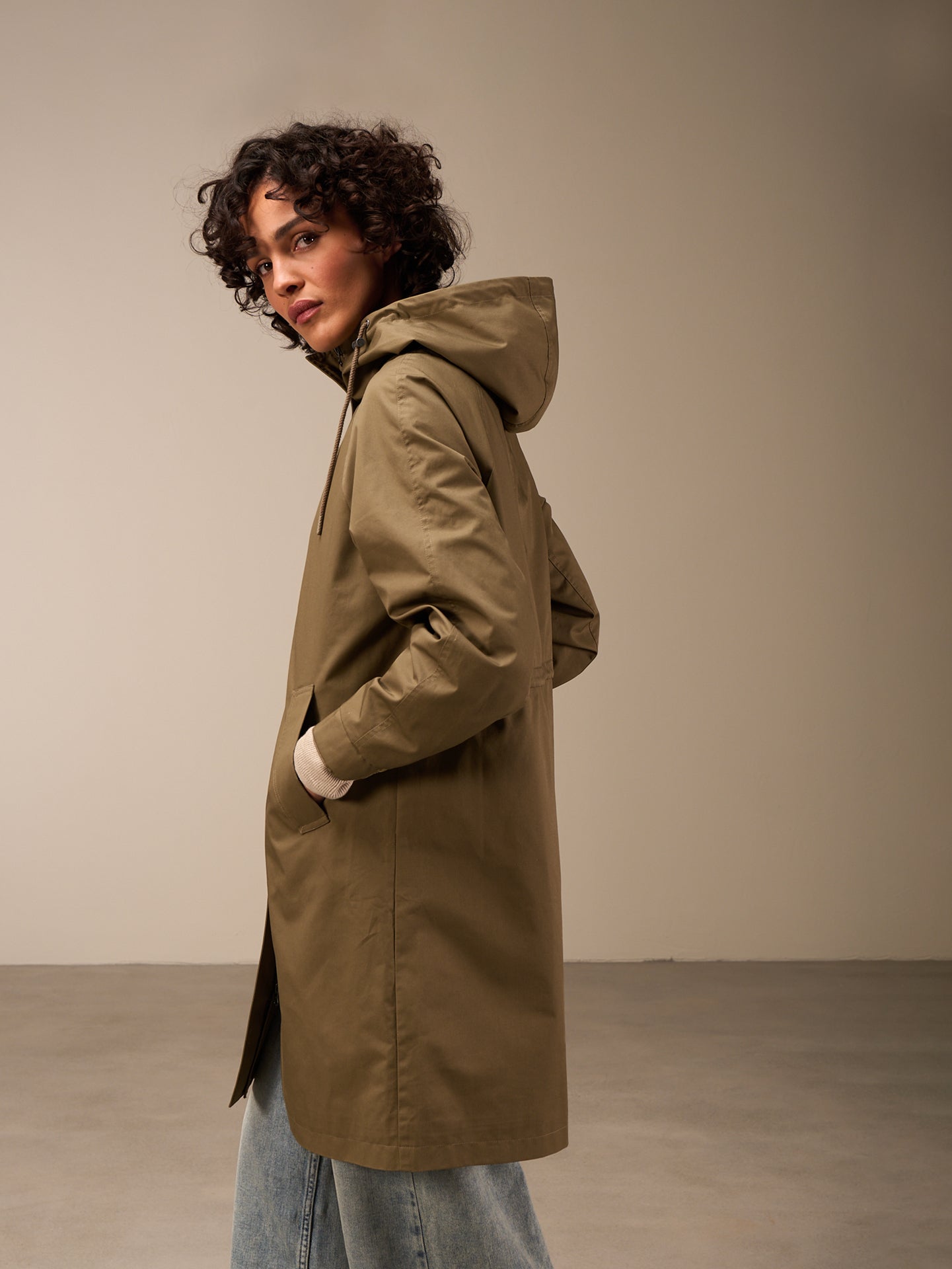 Water-repellent coat