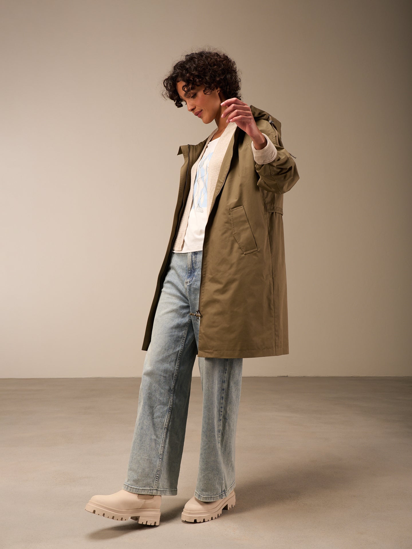 Water-repellent coat