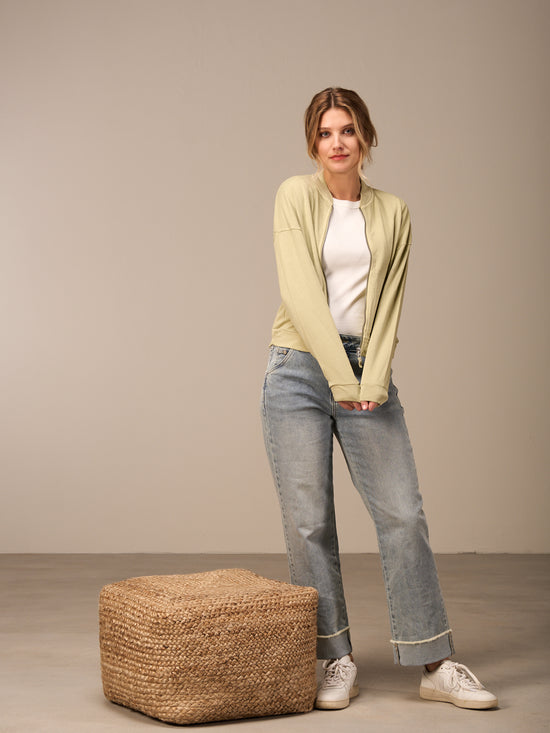 veste en sweat avec fermeture éclair