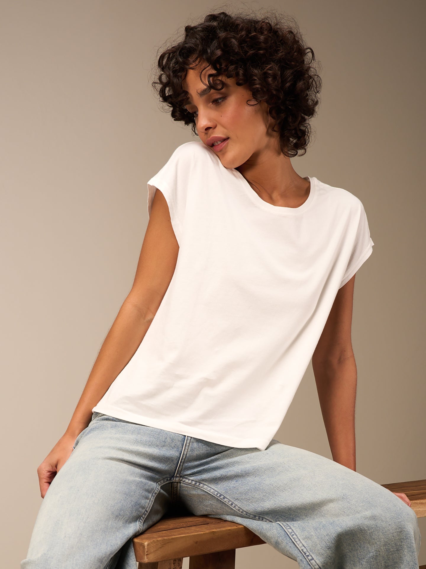 Cap sleeve shirt