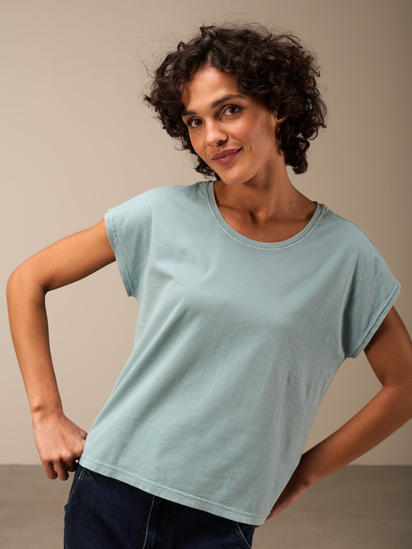 Cap sleeve shirt