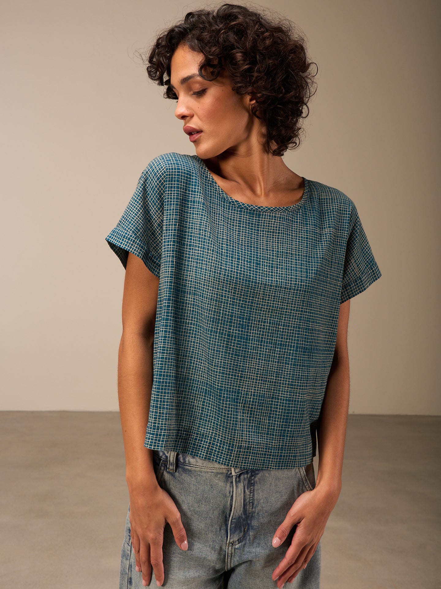 Bluse mit Druck