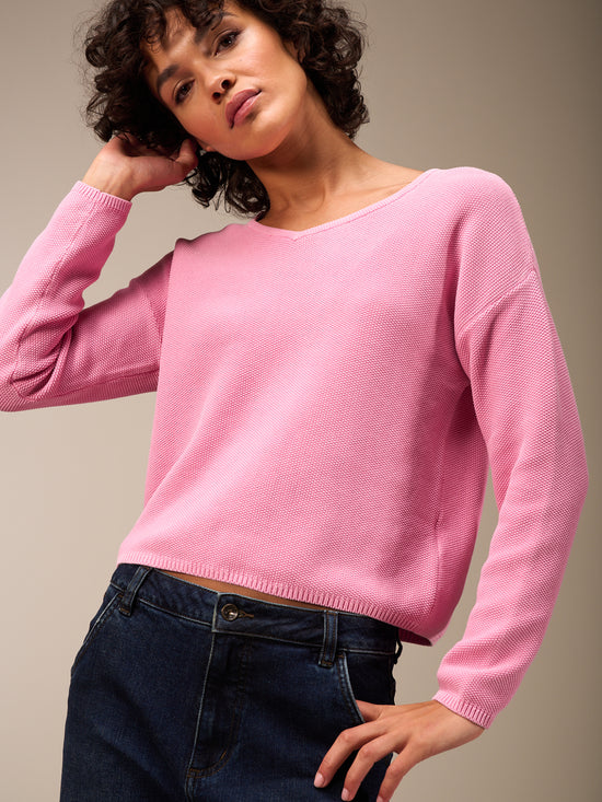 Maglione con scollo a V