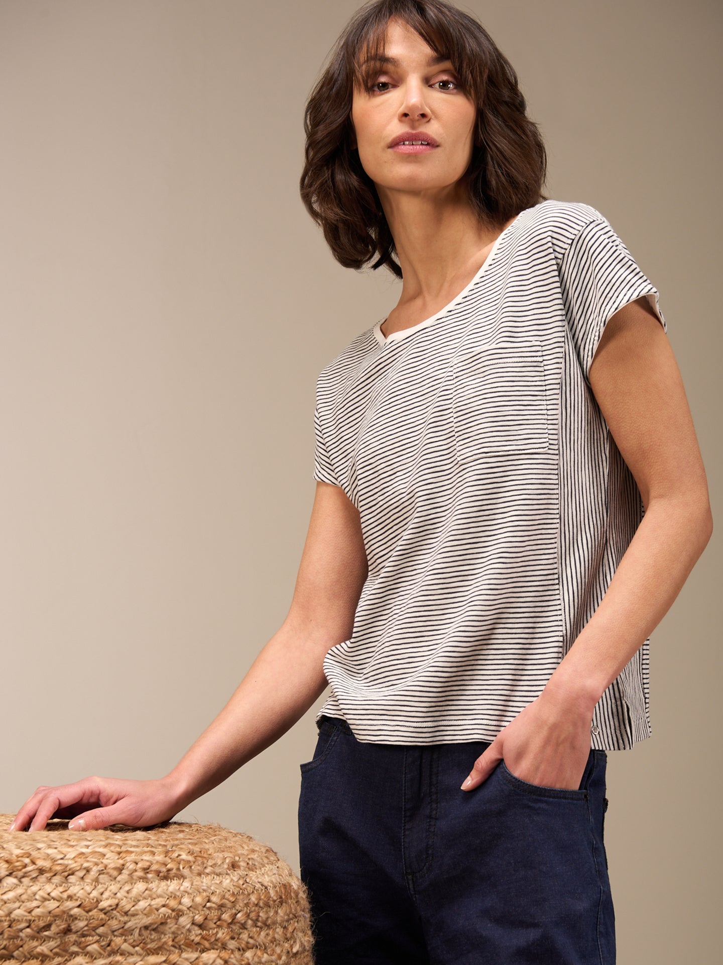 T-shirt à rayures