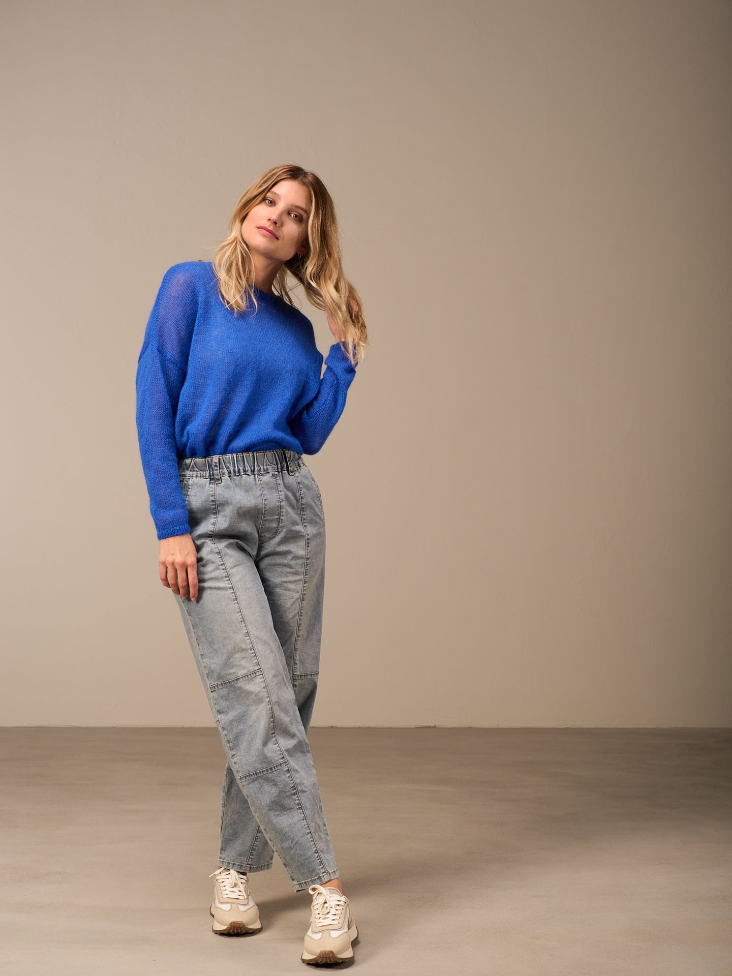 jean à ceinture élastique