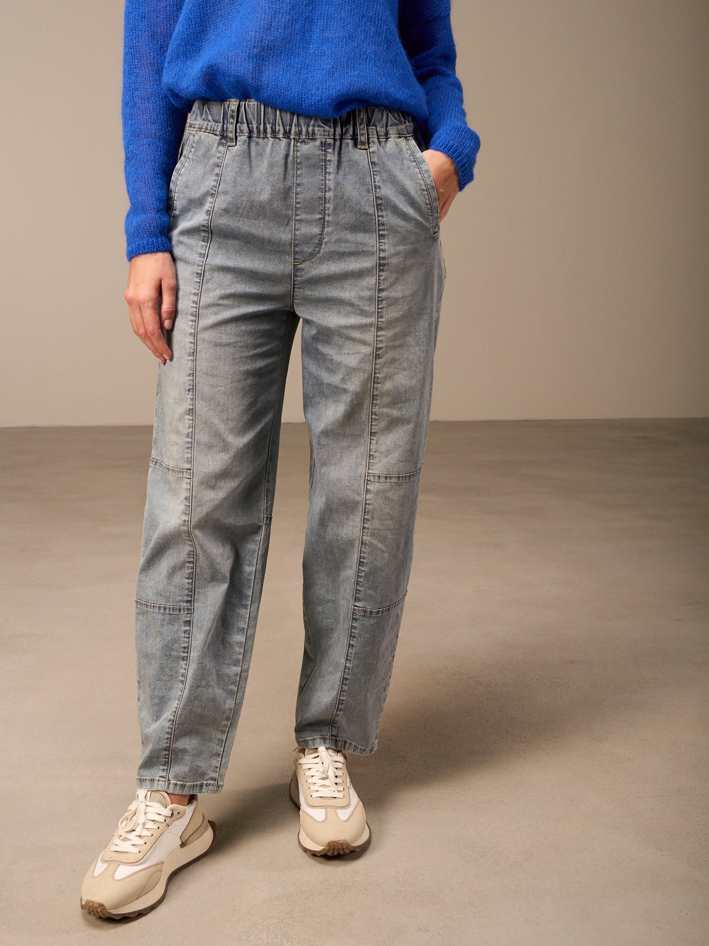 jean à ceinture élastique