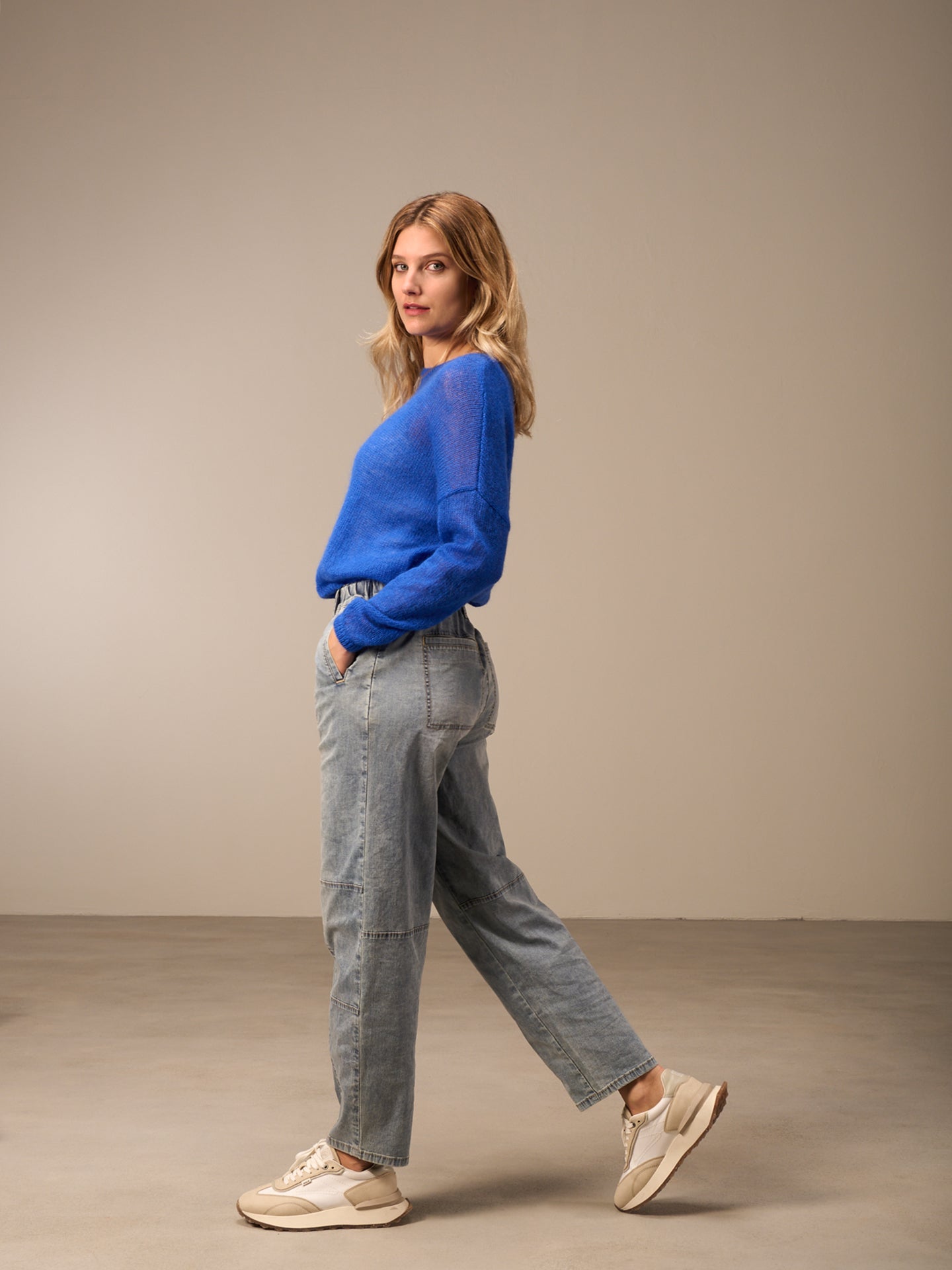 jean à ceinture élastique