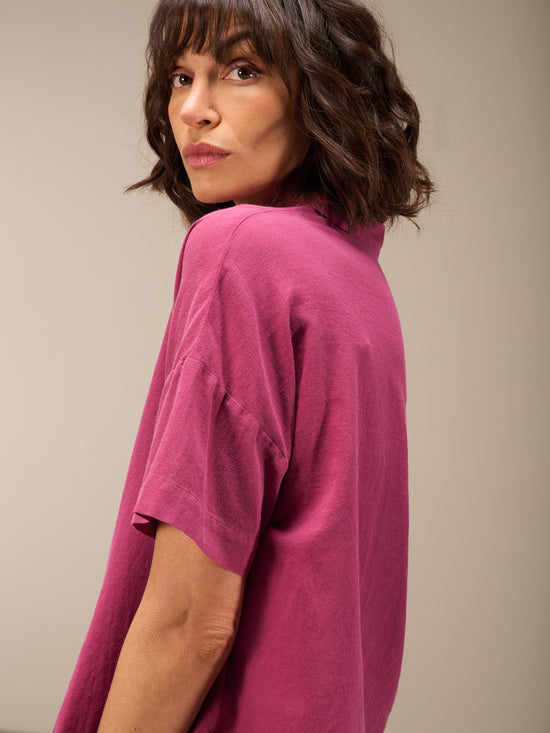 Short-sleeved blouse