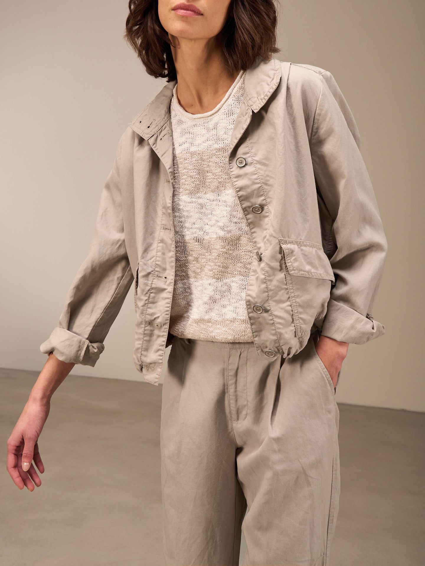 Jacke mit Kopfverschluss