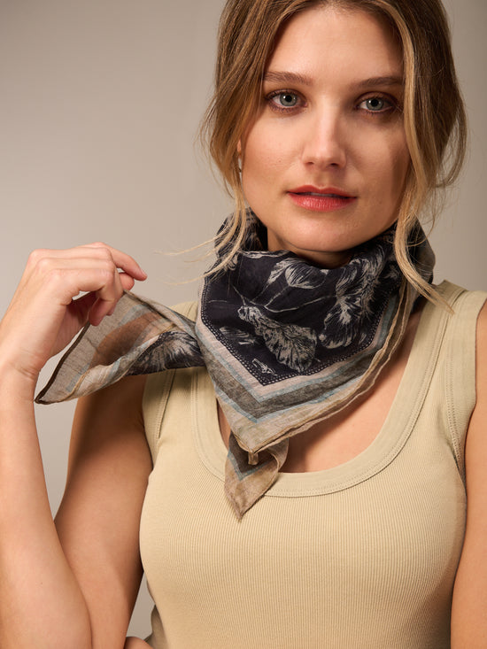 foulard imprimé