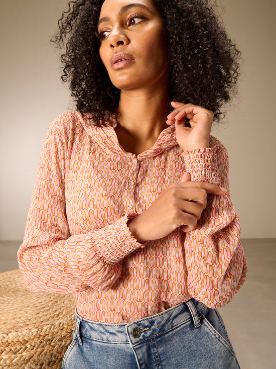 Hooded blouse