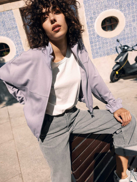 Sweatjacke mit Reissverschluss