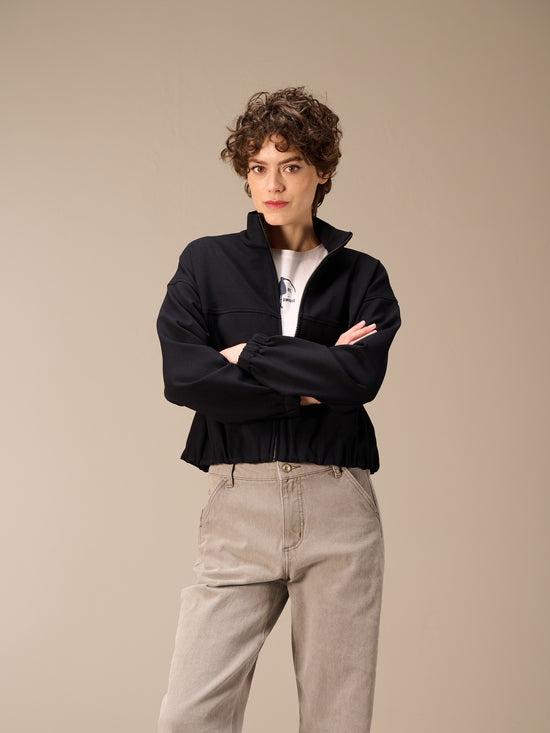 Sweatjacke mit Reissverschluss