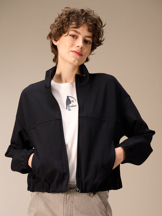 Sweatjacke mit Reissverschluss