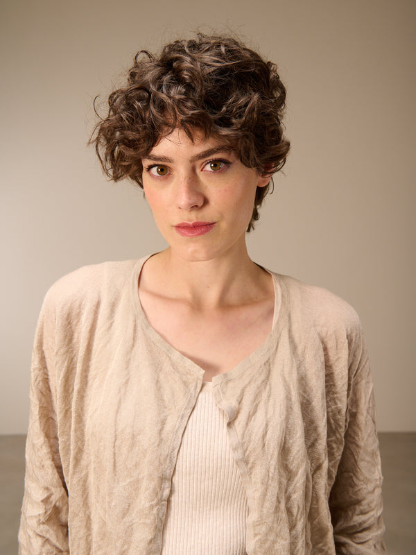 jaquette en maille fine