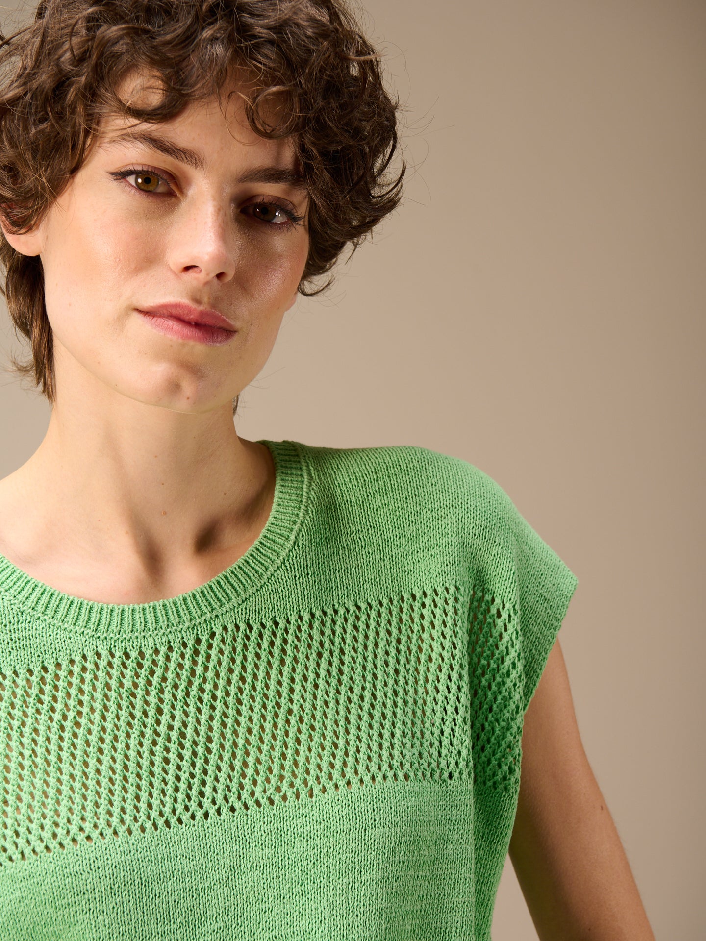 débardeur à col rond