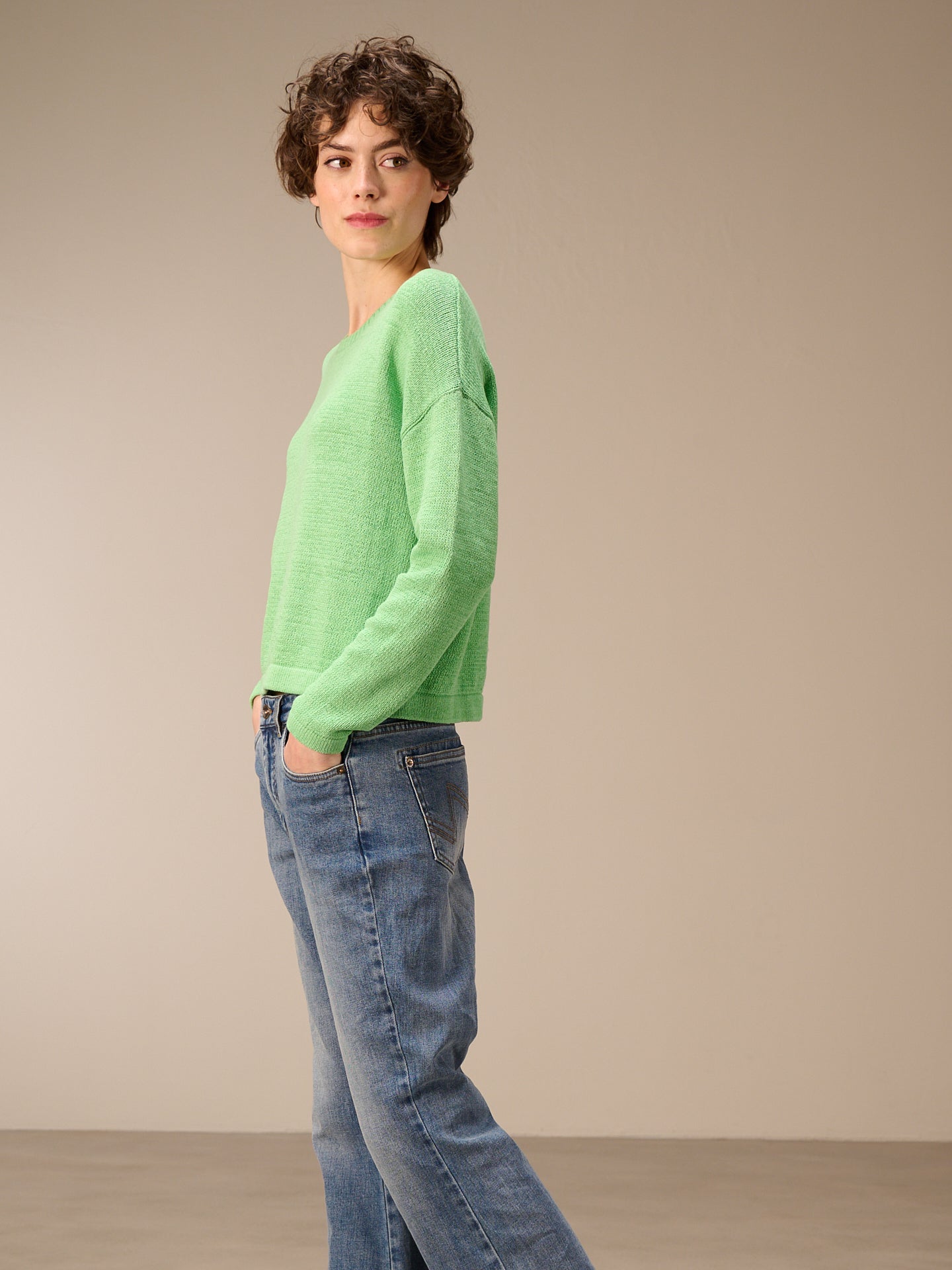 Pullover mit Rundauschnitt