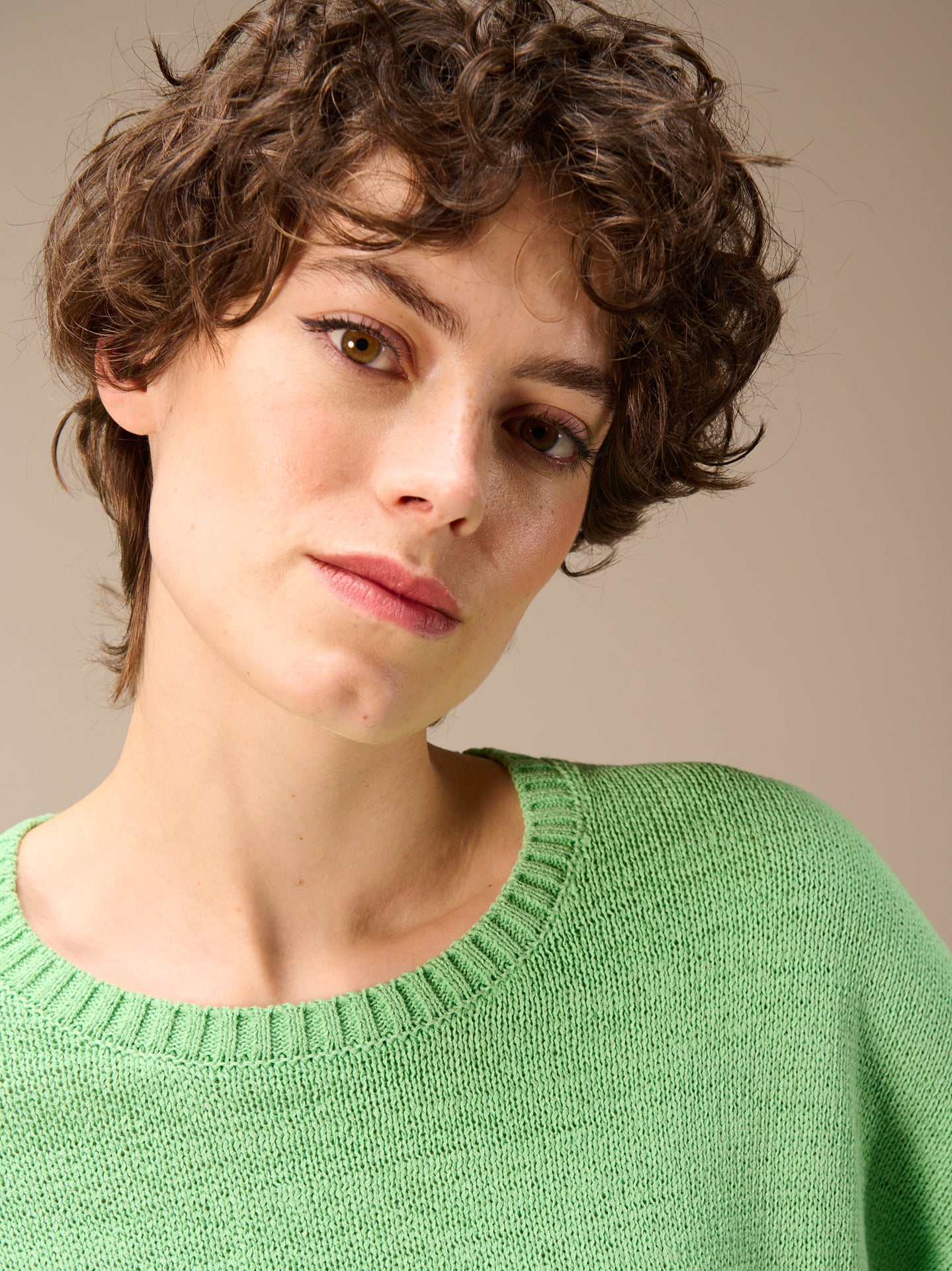 Pullover mit Rundauschnitt