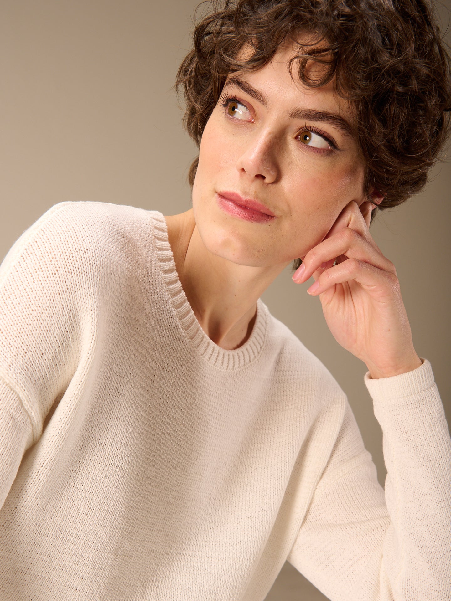 Pullover mit Rundauschnitt