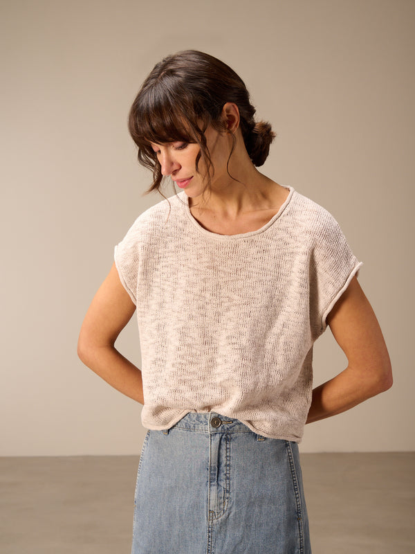 débardeur en maille