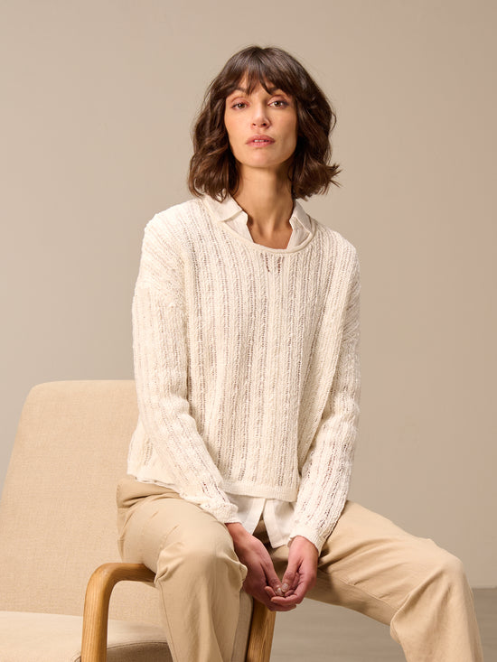 Pullover locker gestrickt