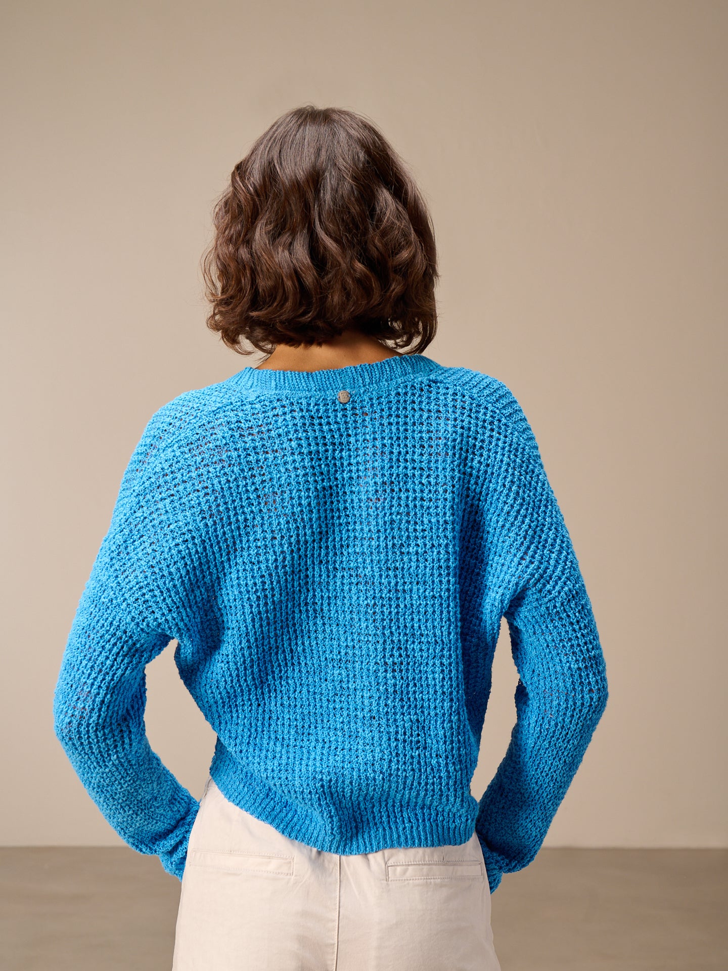 Strickjacke mit V-Ausschnitt