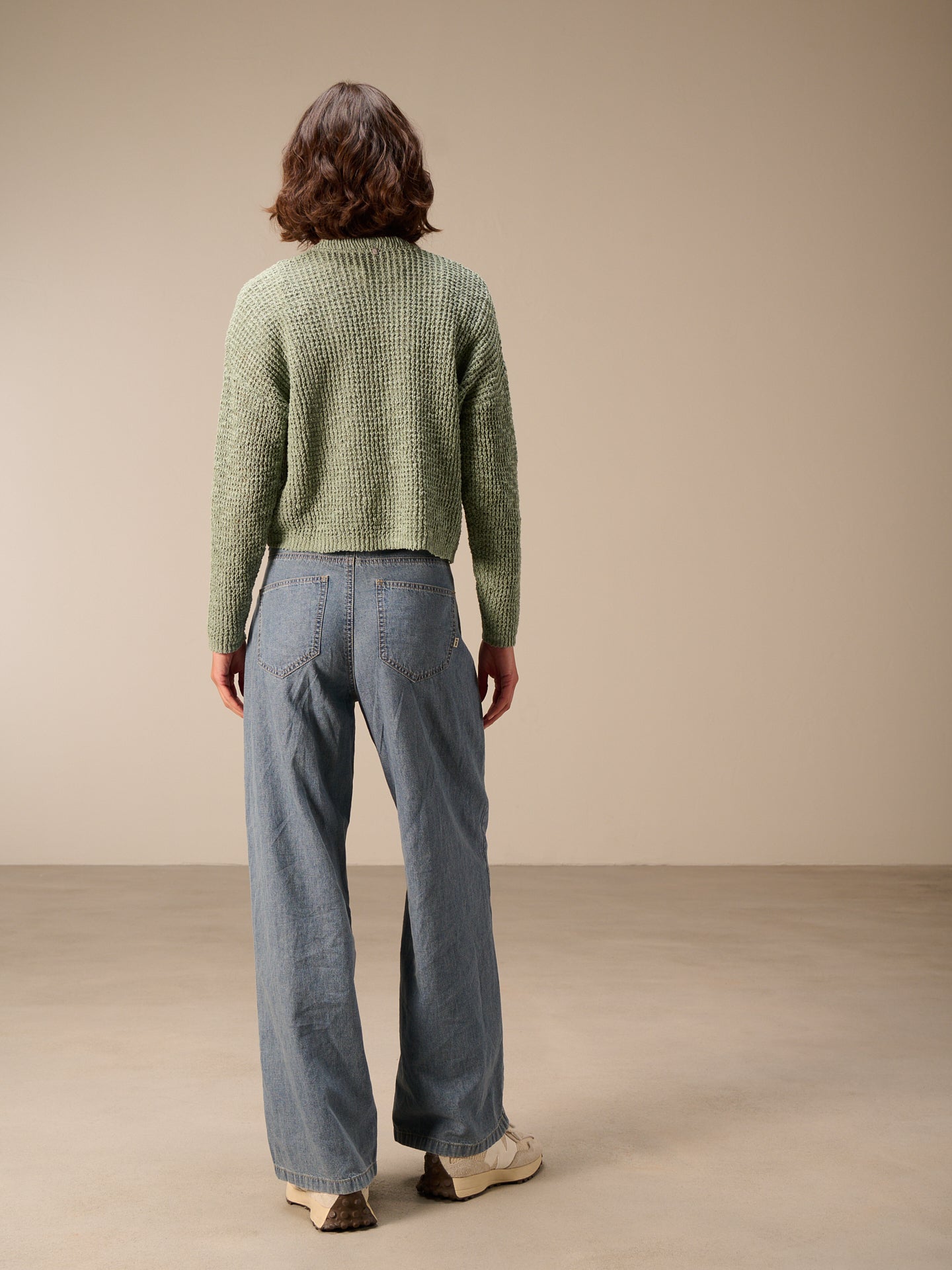 Strickjacke mit V-Ausschnitt