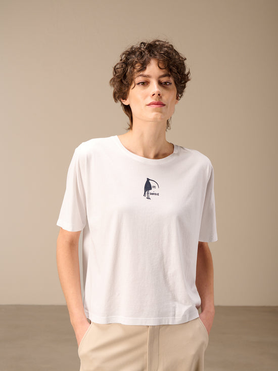Shirt mit angeschnittenen Ärmeln