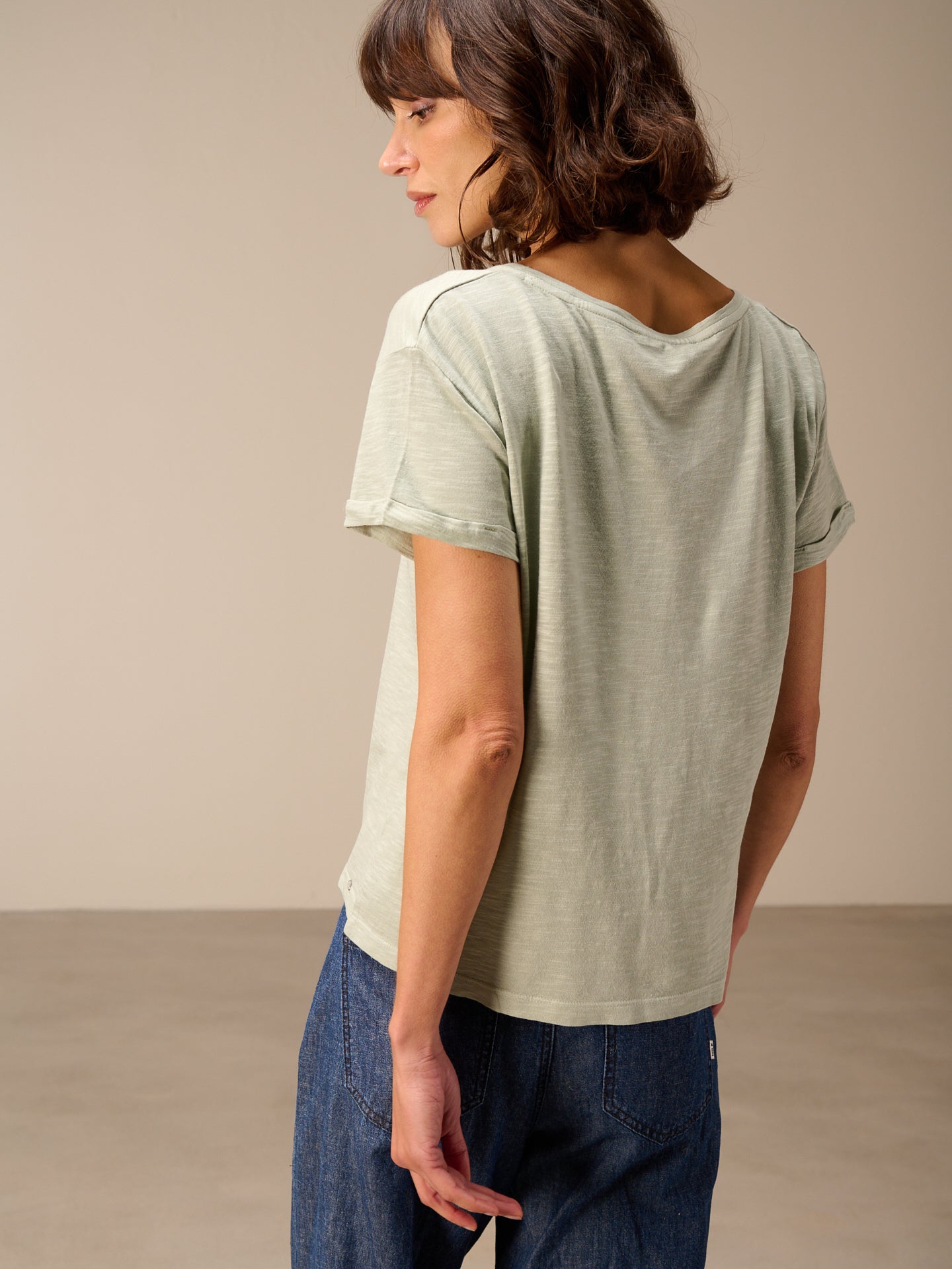 Shirt mit V-Ausschnitt