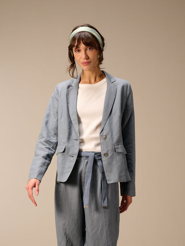 Blazer with notch lapel