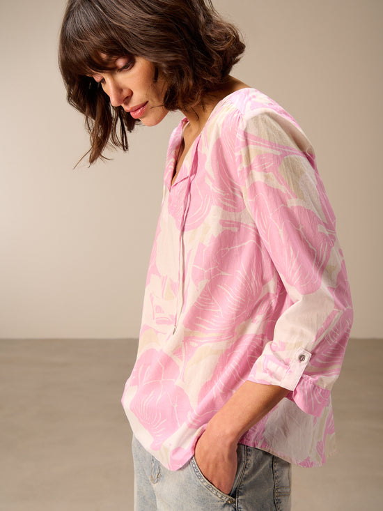 blouse à manches 3/4