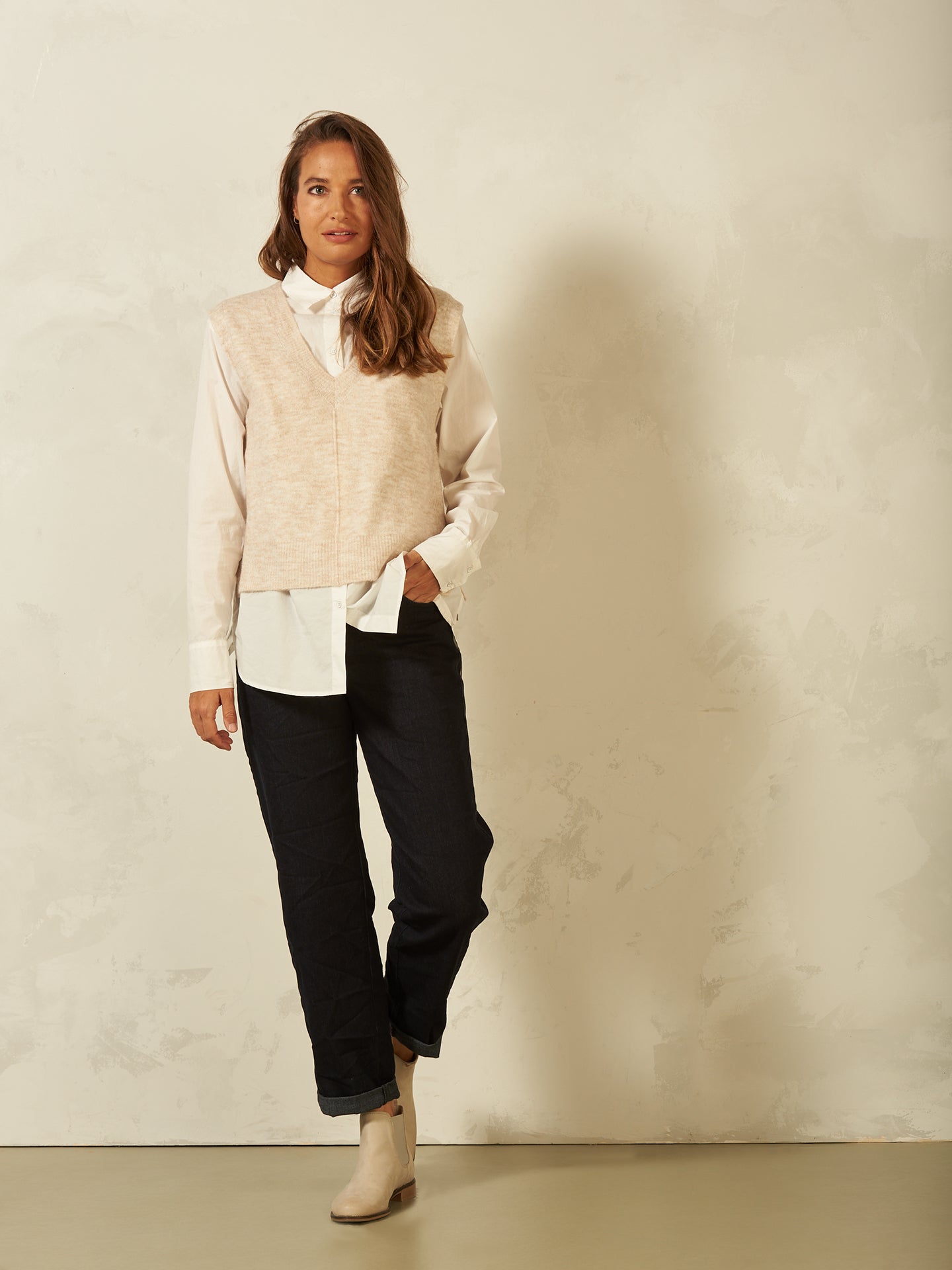 débardeur avec col en V