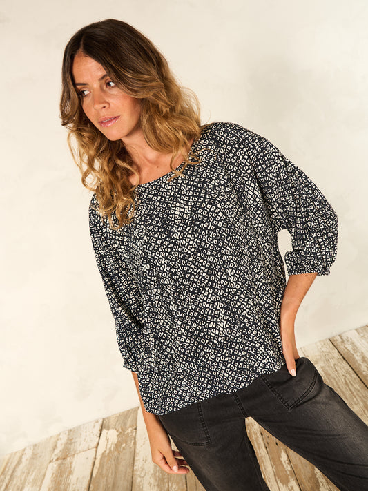 Bluse mit Druck