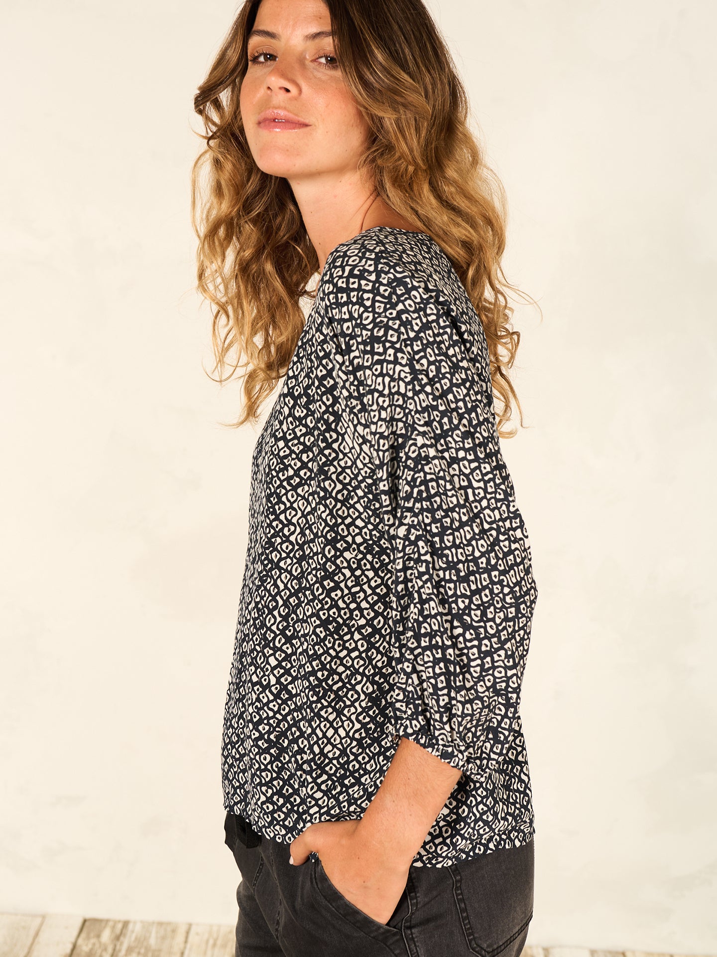 Blusa con stampa