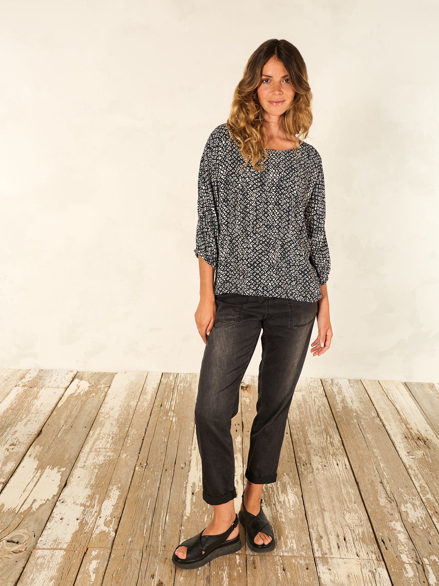 Blusa con stampa