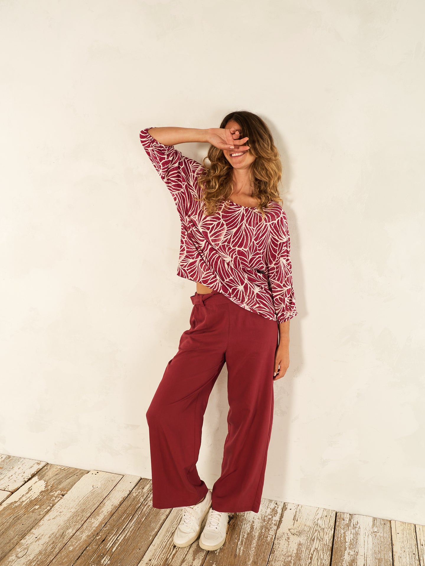 Blusa con stampa