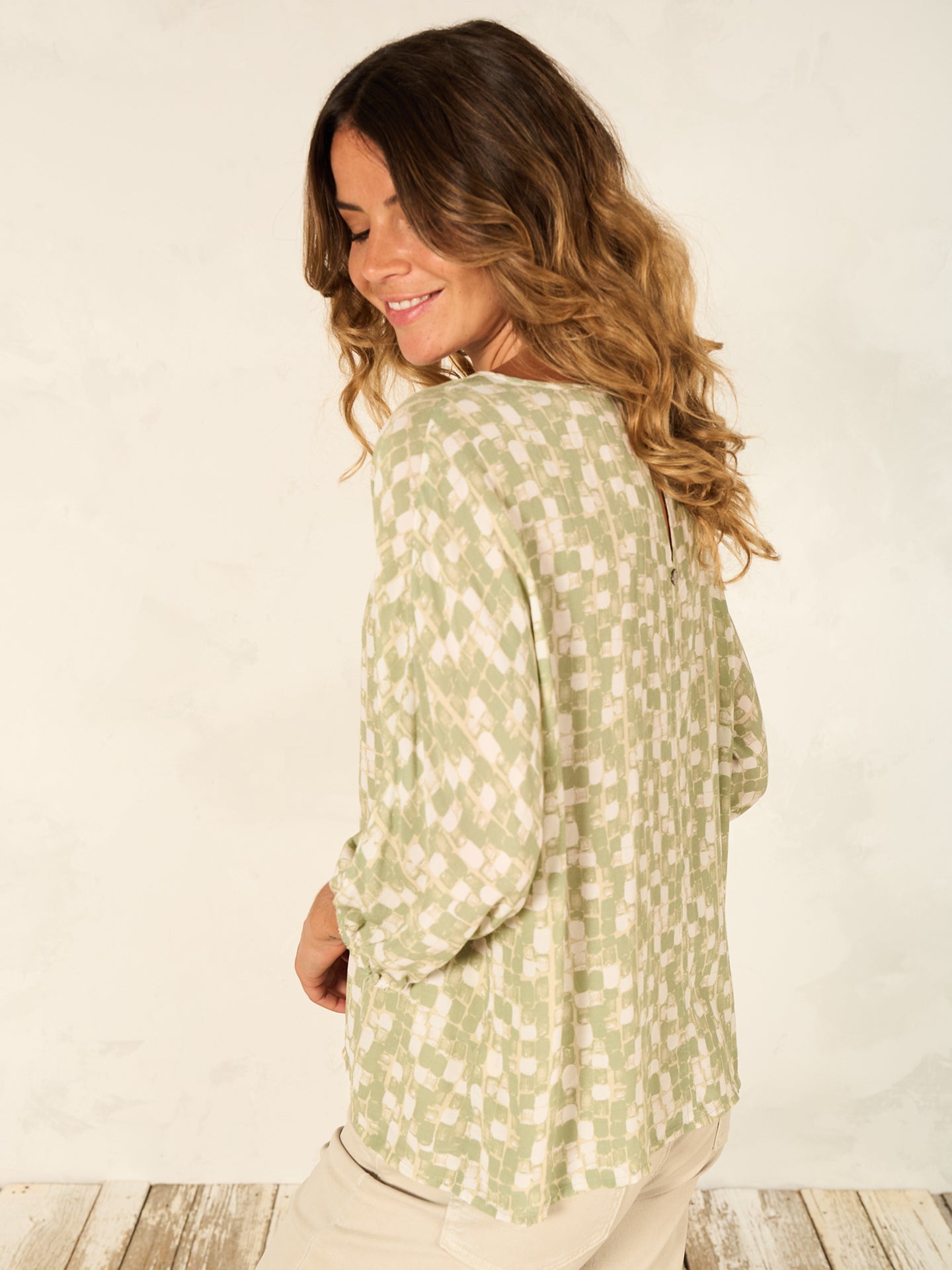 Blusa con stampa