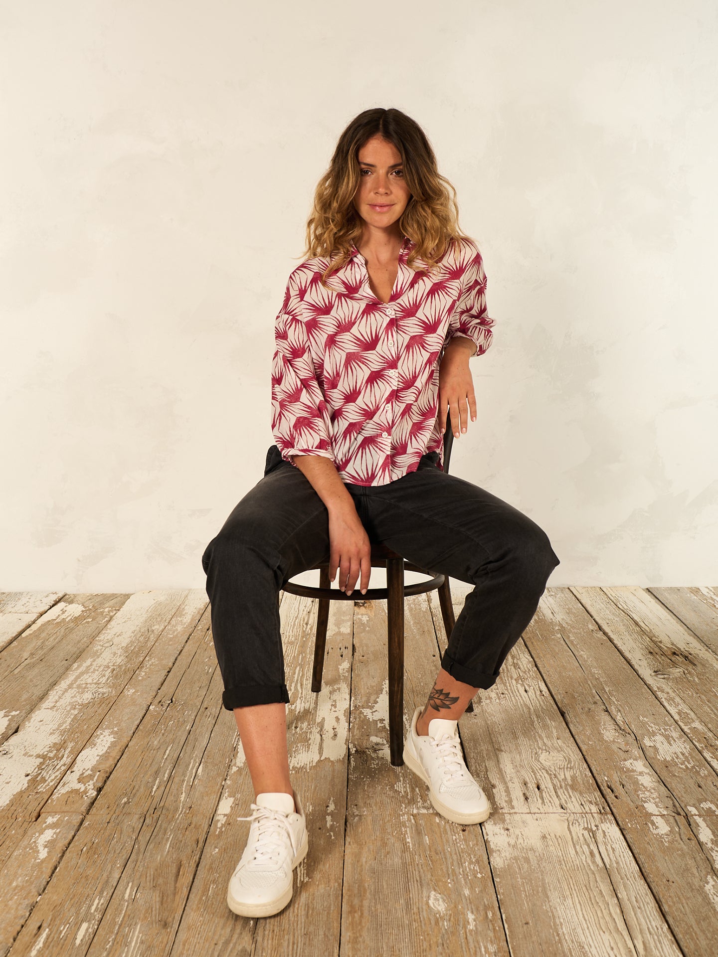 Blusa con stampa