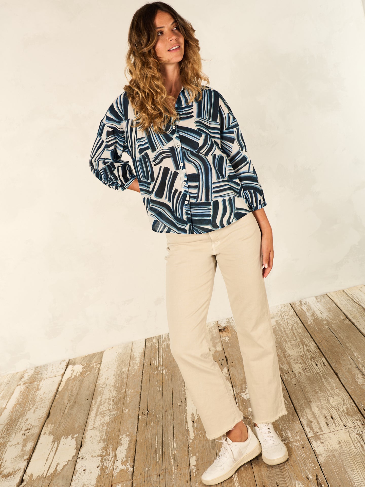 Blusa con stampa