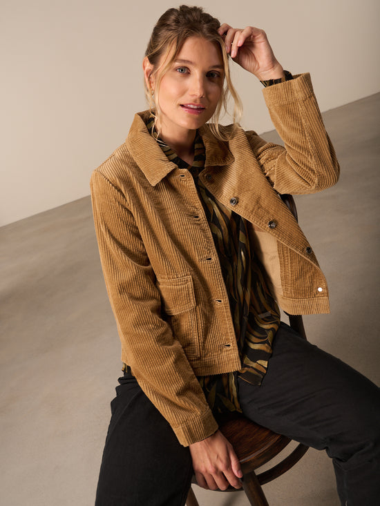 Jacke mit Hemdkragen