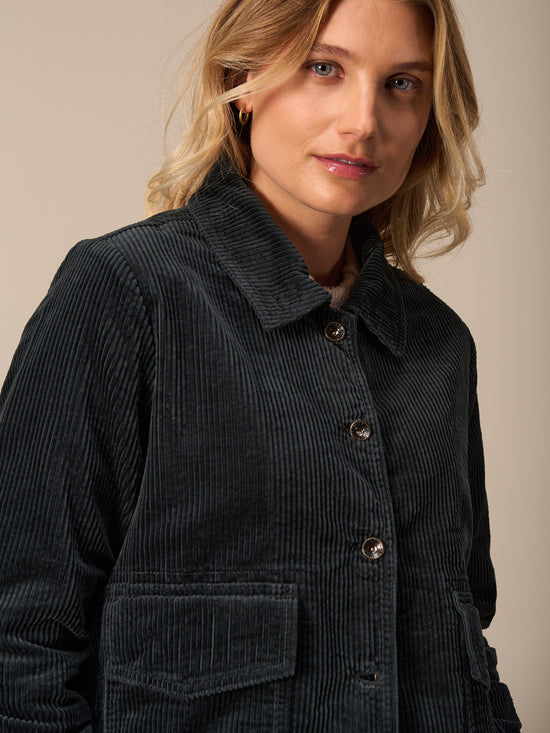 Jacke mit Hemdkragen